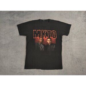 MKTO Shirt Adult Mens Medium Black 2014 Tour American Pop and Hip Hop Duo